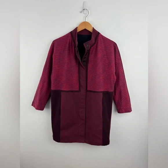 LULULEMON Cocoon Car Coat Berry size XS - Picture 6 of 11